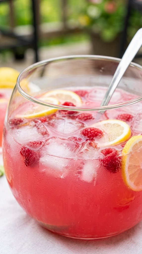 The 4-Ingredient Pink Lemonade Party Punch
