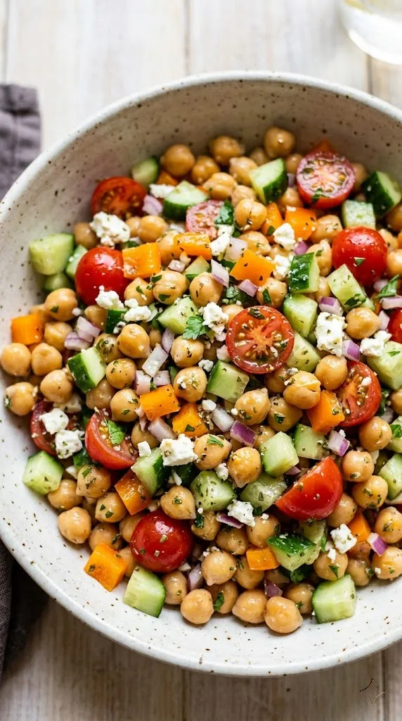 The 'Actually Filling' Chopped Chickpea & Veggie Power Bowl