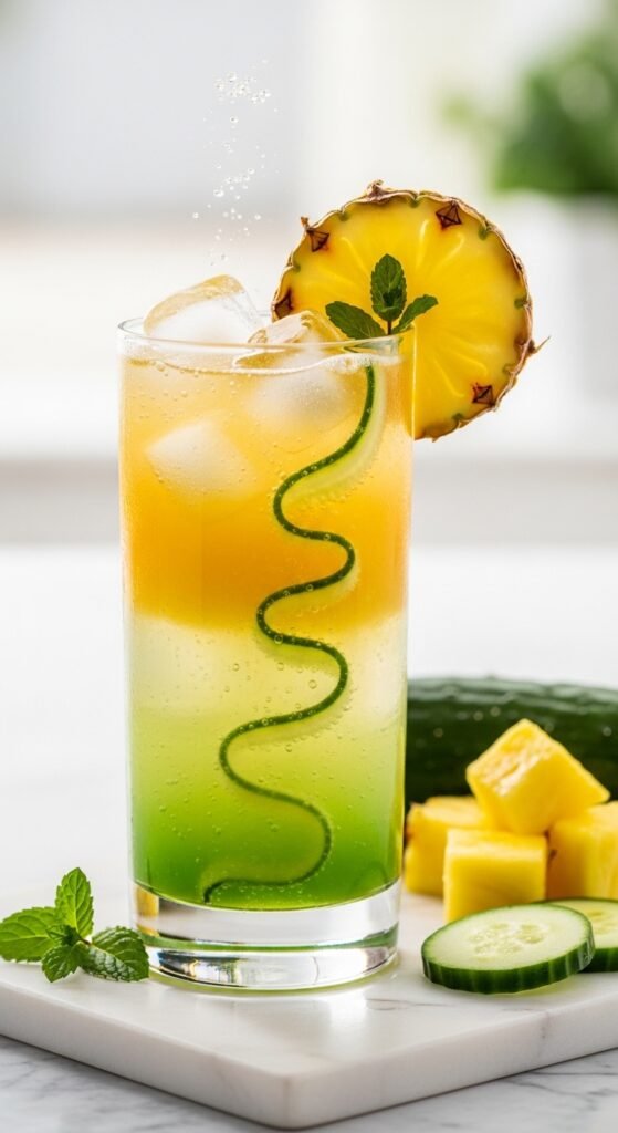 The Anti-Bloat Pineapple Cucumber Refresher