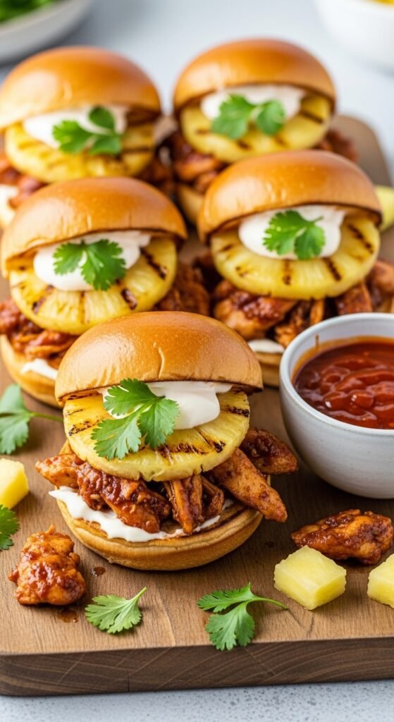 The Better Than Takeout Chicken Pineapple Sliders