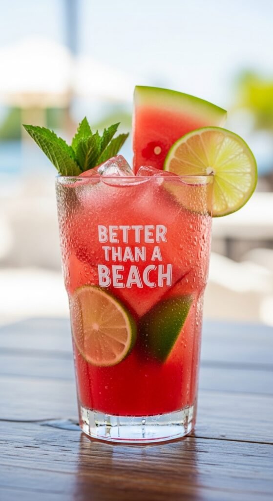 The Better Than a Beach Watermelon Lime Refresher