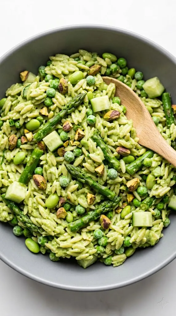 The Green Goddess Orzo Energy Bowl
