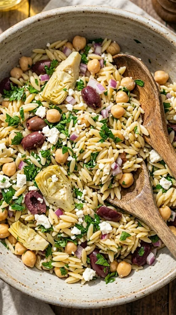The Mediterranean "No-Cook" Orzo Salad