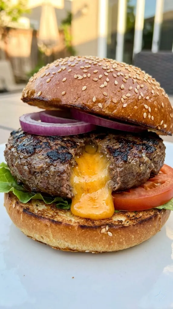 The "OMG" Ultimate Juicy Lucy Burger