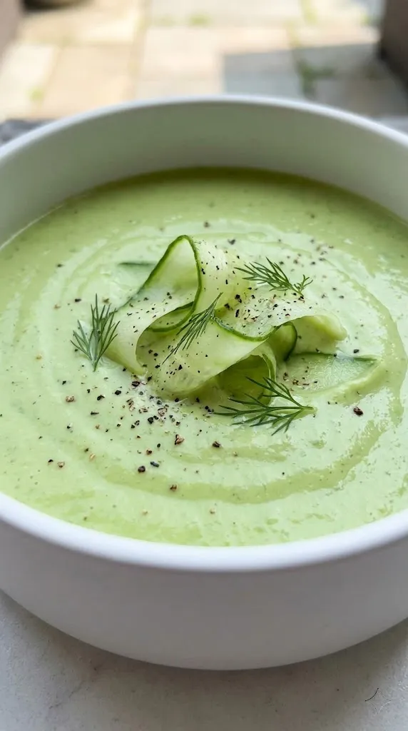 The Spa Day Chilled Cucumber and Avocado Soup