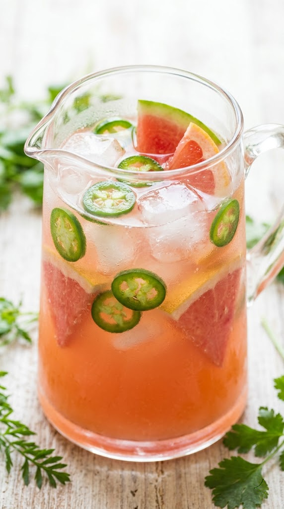 The Spicy Jalapeño-Watermelon Paloma Punch