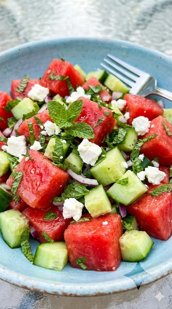 The Summer Heat-Beater: Watermelon and Cucumber Salad