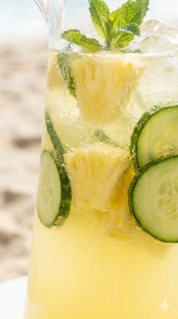 Tropical Cucumber-Pineapple Quencher