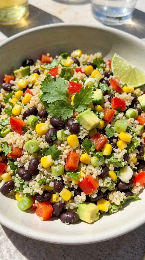 Vibrant Zesty Quinoa and Black Bean Salad