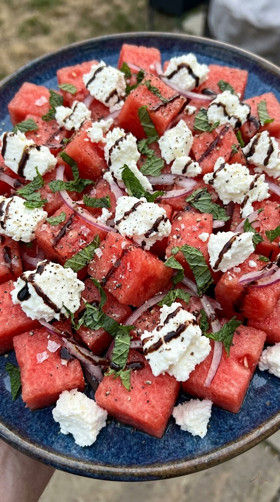 Watermelon & Feta Salad with Mint