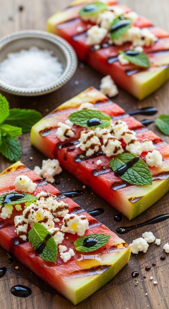 Watermelon, Feta, and Mint Steaks