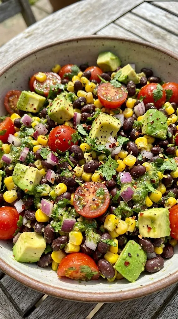 Zesty Black Bean & Corn Salsa Salad