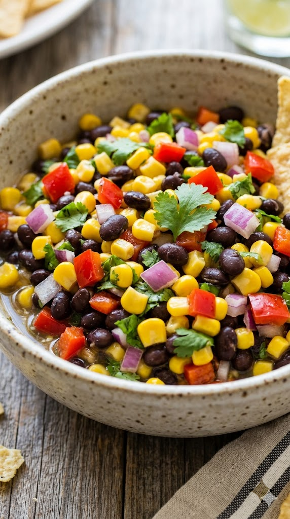 Zesty Black Bean and Corn Salsa