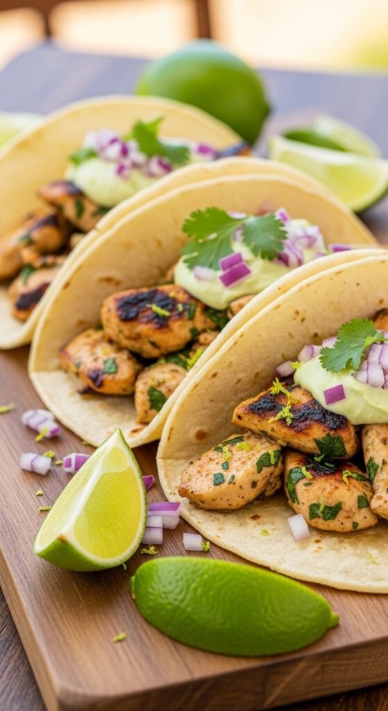 Zesty Lime & Cilantro Chicken Tacos