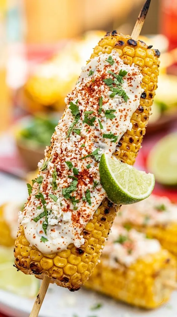 Zesty Mexican Street Corn (Elote) Style Skewers