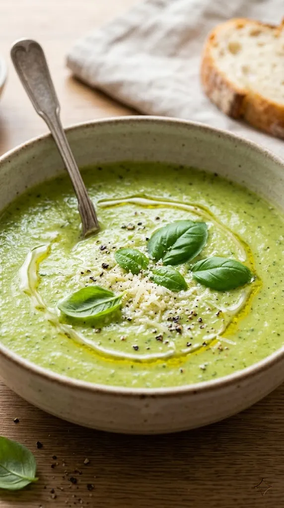Zucchini and Basil 'Quick-Simmer' Soup