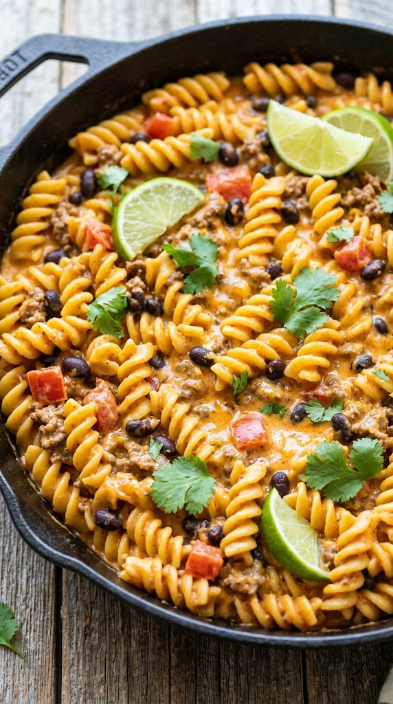 Fresh Ground Beef and Herb Noodle Bowl