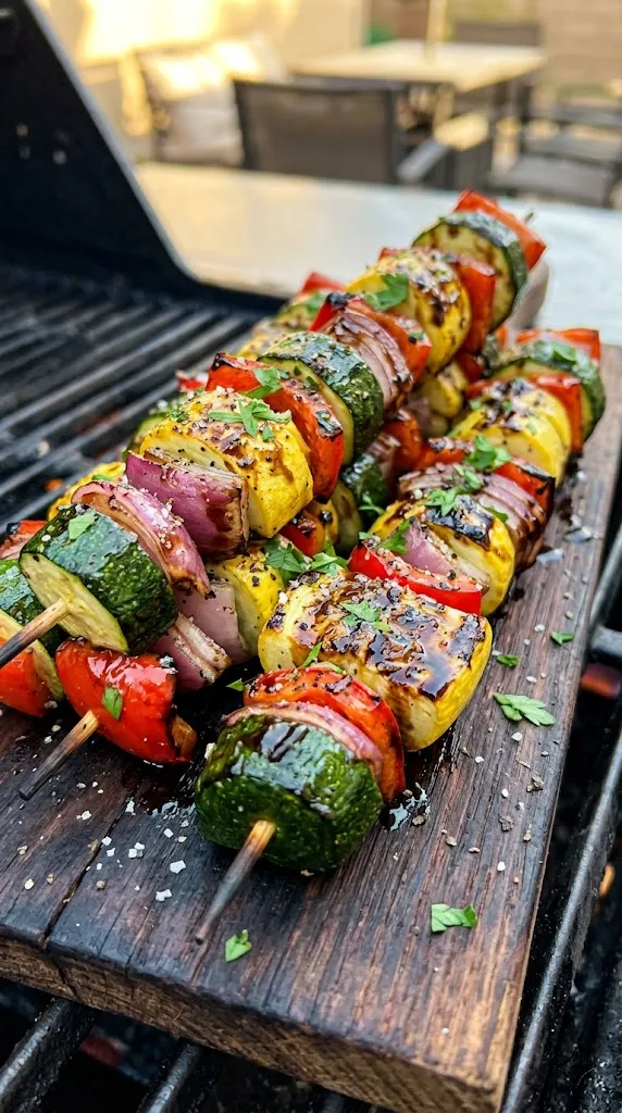 Balsamic Glazed Vegetable Skewers