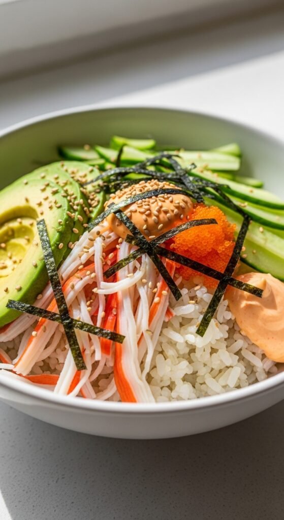 California Roll Sushi Bowl Made Simple at Home