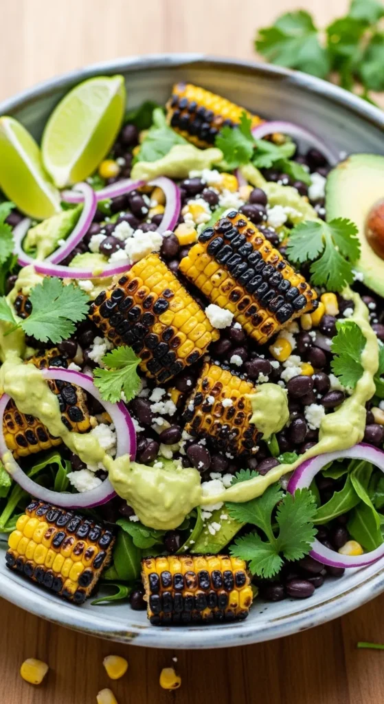 Charred Corn and Black Bean "No-Chop" Salad
