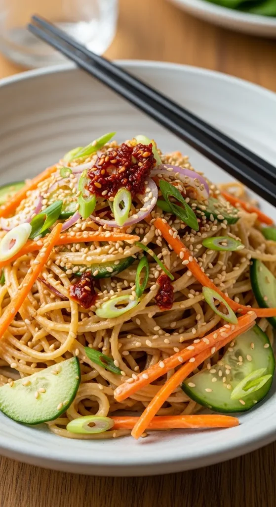 Cold Sesame Noodle Salad
