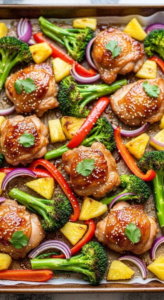 Hawaiian Chicken Sheet Pan