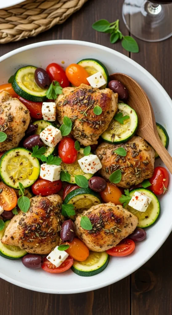 Mediterranean Chicken with Zucchini