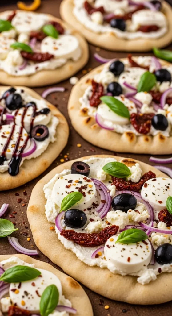 Naan Bread "White" Pizzas