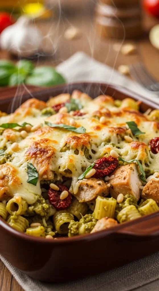 Pesto Chicken Pasta Bake Everyone Will Love