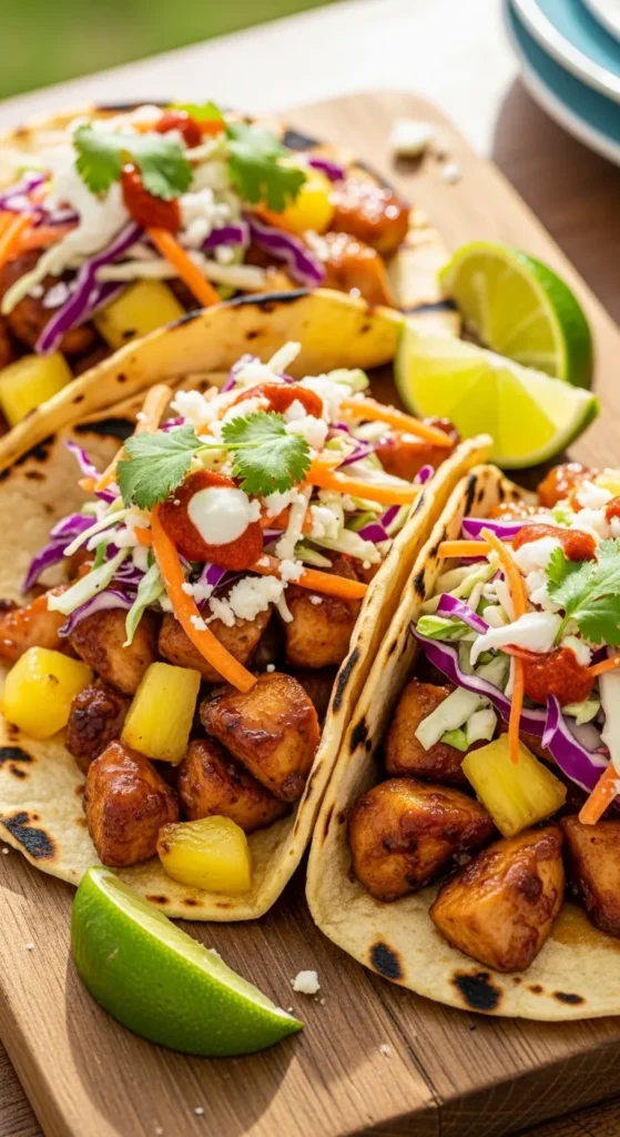 Pineapple Chicken Tacos