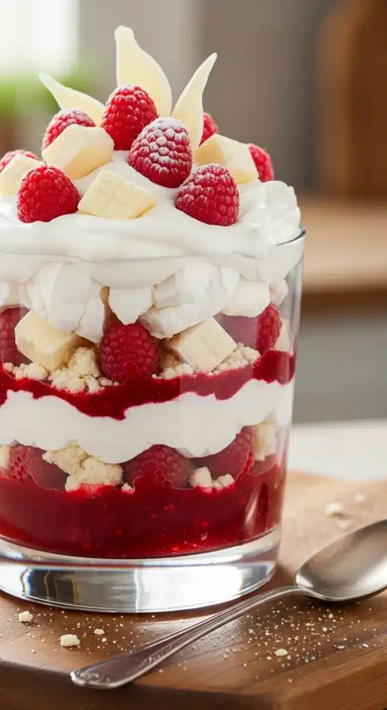 Raspberry & White Chocolate "Eton Mess"
