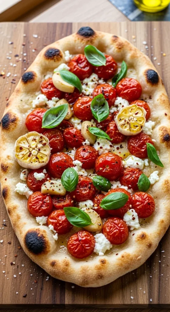 Roasted Tomato and Garlic Flatbread