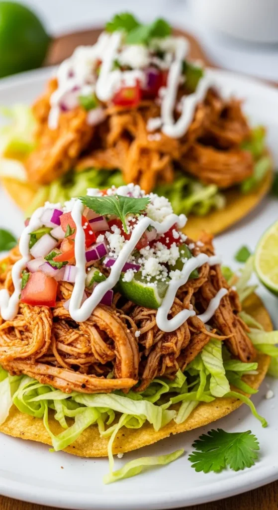 Rotisserie Chicken Tostadas