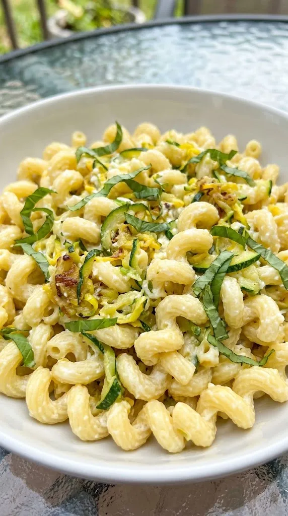 Sautéed Summer Squash & Lemon Ricotta Cavatappi