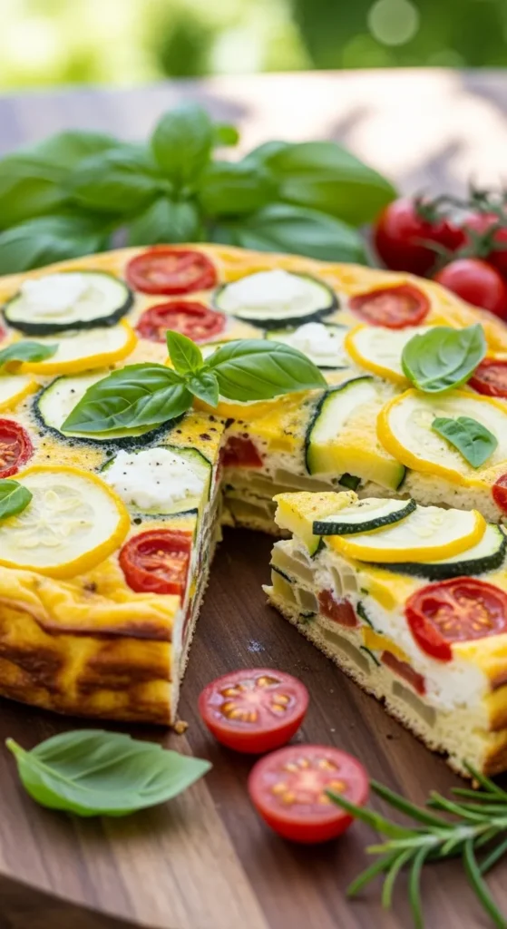 Summer Garden Yellow Squash Frittata