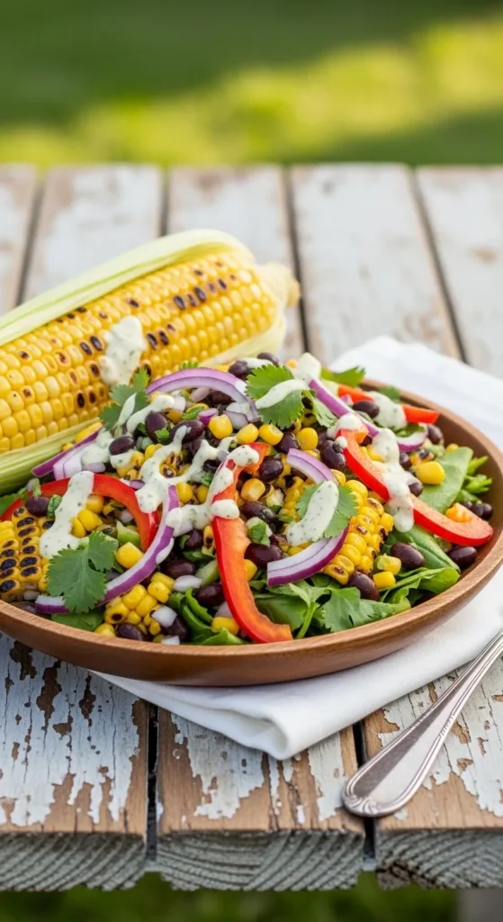 The "Better Than The Fair" Grilled Corn & Black Bean Salad