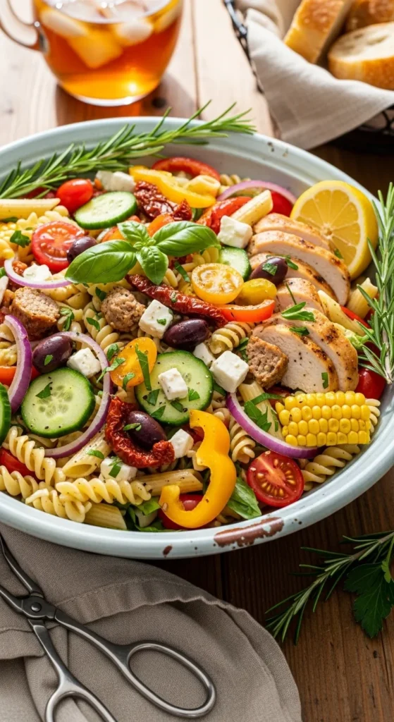 The "Everything But The Kitchen Sink" Summer Pasta