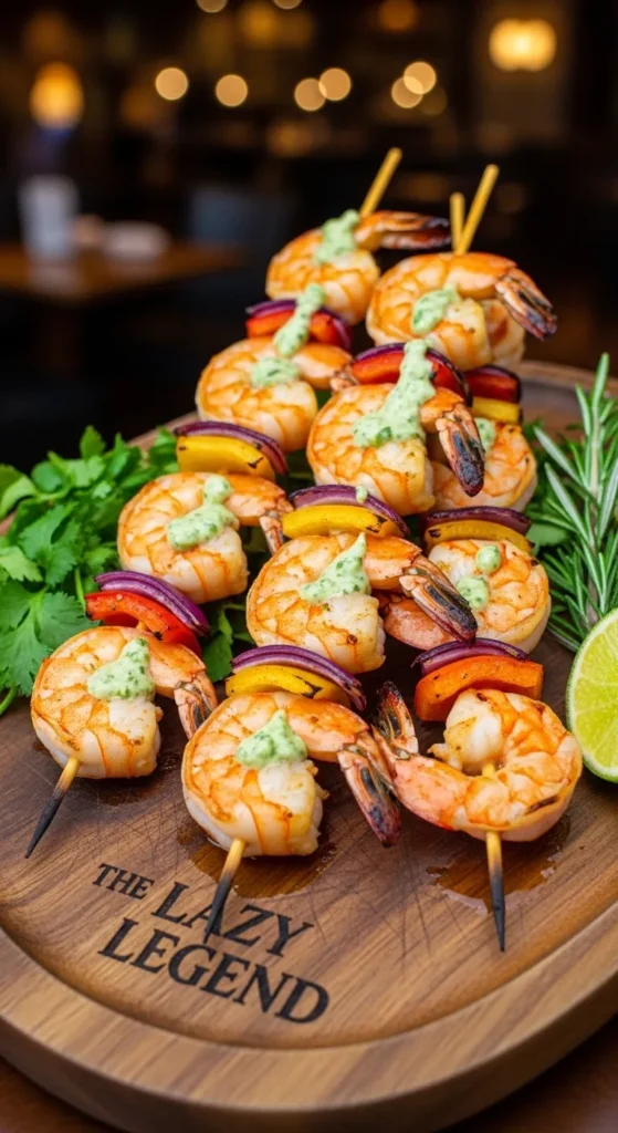 The "Lazy Legend" Shrimp Skewers