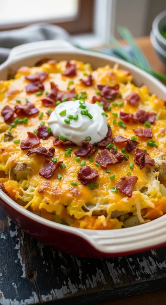The Loaded Potato Squash Casserole