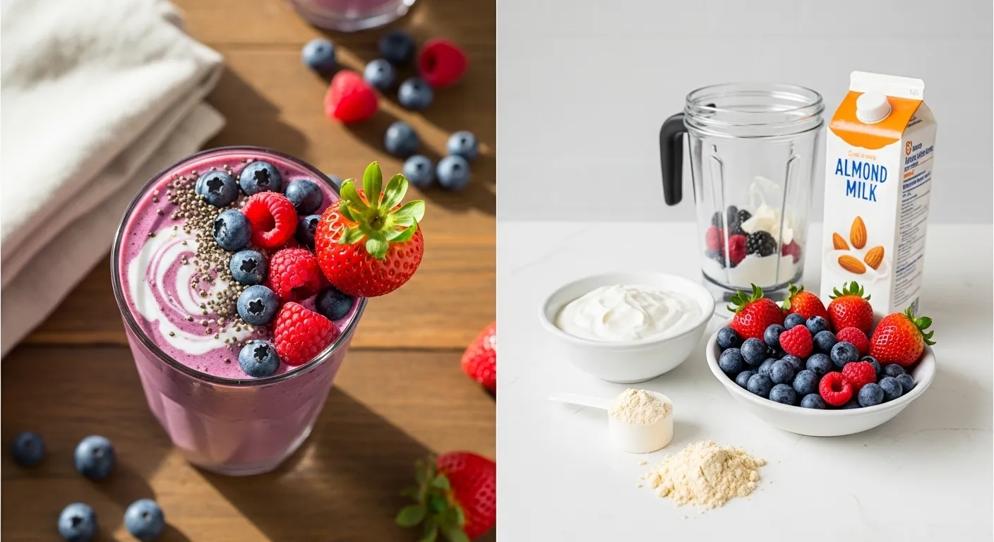 Greek Yogurt Berry Protein Smoothie Greek Yogurt Berry Protein Smoothie