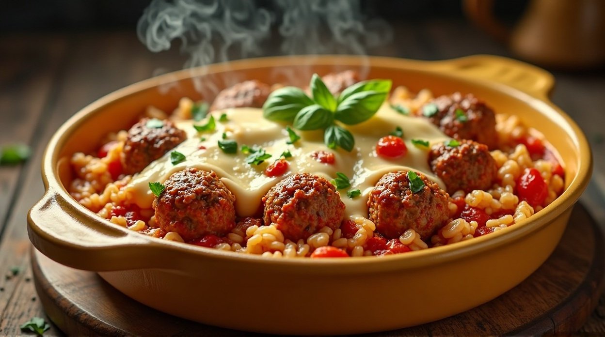 Mara 77 Rice Meatball Rice Casserole
